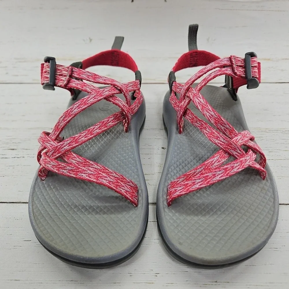 Chaco ZX/1 EcoTread Sport Sandals Girls‎ Youth 2 Pink Water Sandals Adjustable